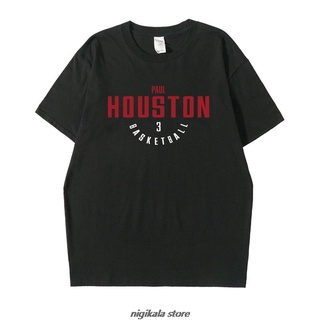 Houston Chris Paul Mens T-shirt Top Fashion Cotton Short Sleeve