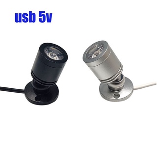 หลอดไฟสปอตไลท์ LED 5V พอร์ต USB สําหรับตู้โชว์ เฟอร์นิเจอร์ ไวน์ ในร่มดาวน์ไลท์ ไฟเพดาน