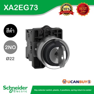 Schneider XA2EG73 สวิตซ์กุญแจ ปิดเด้งกลับตำแหน่งตรงกลาง 2NO แบบพลาสติก - ชไนเดอร์ สั่งซื้อได้ที่ร้าน Ucanbuys