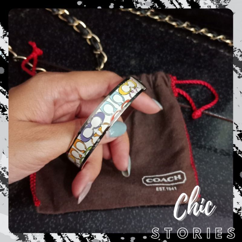 CHIC_พร้อมส่ง🔥ถูก🔥กำไลข้อมือ Coach แท้ 💯% มือสองจากญี่ปุ่น