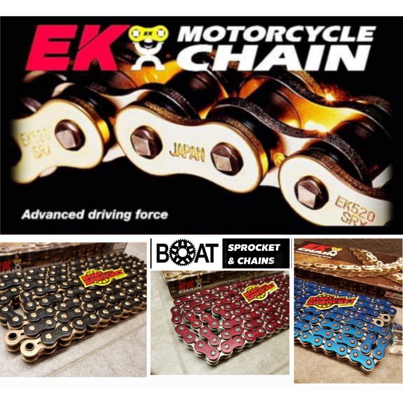 โซ่ EK 530 Japan รุ่น SRX2 Qx ring 120ข้อ