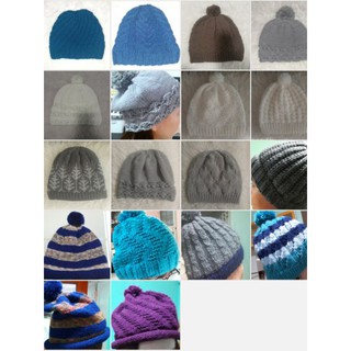 Handmadeหมวกไหมพรมนิตติ้ง(Knitted  Hat)ใส่กันหนาว,ใสเที่ยวต่างประเทศมีทั้งไหมพรมญี่ปุ่น เกาหลี  ไทย