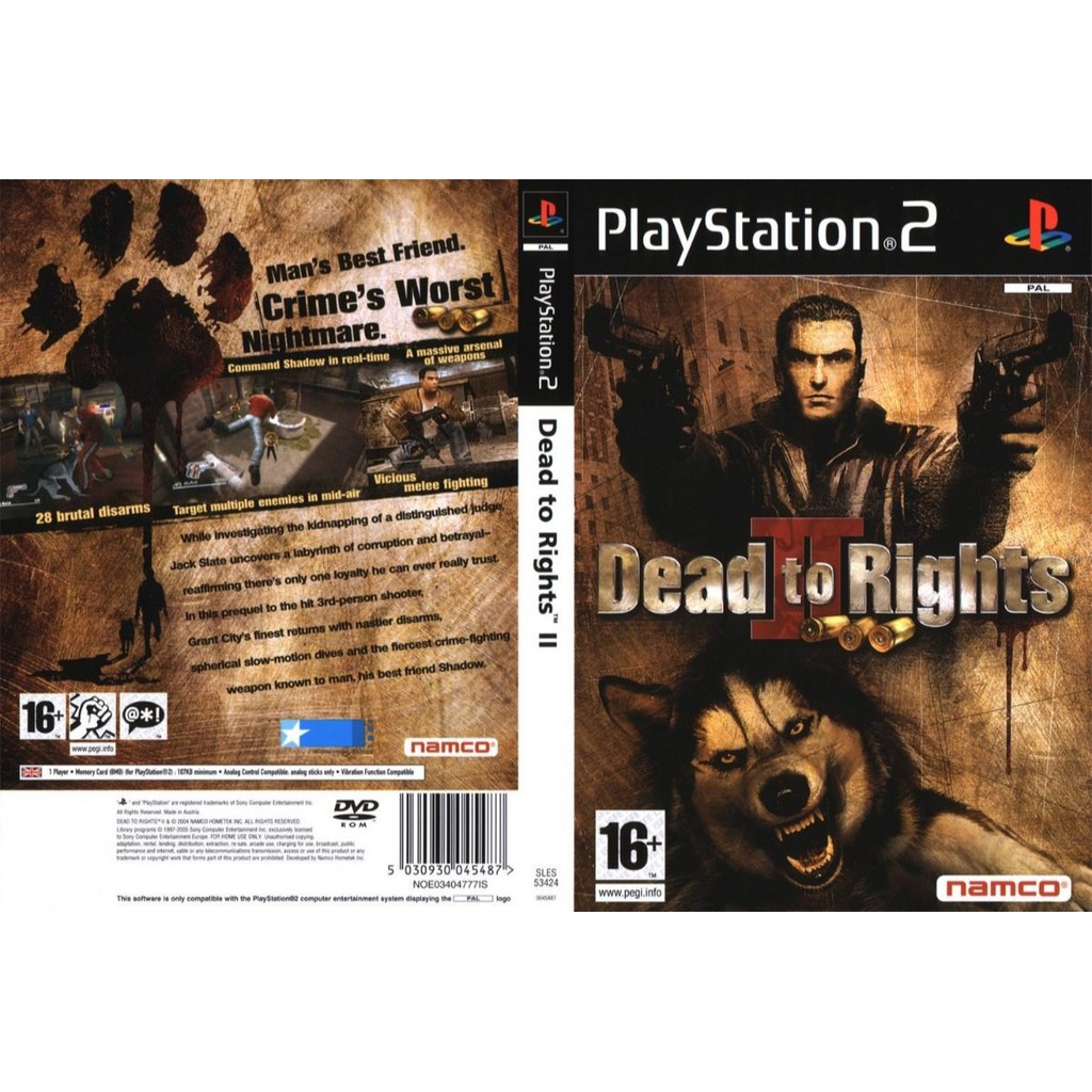 เกมส์ Dead to Rights II  (PS2) สำหรับเครื่องที่แปลงระบบแล้วเท่านั้น