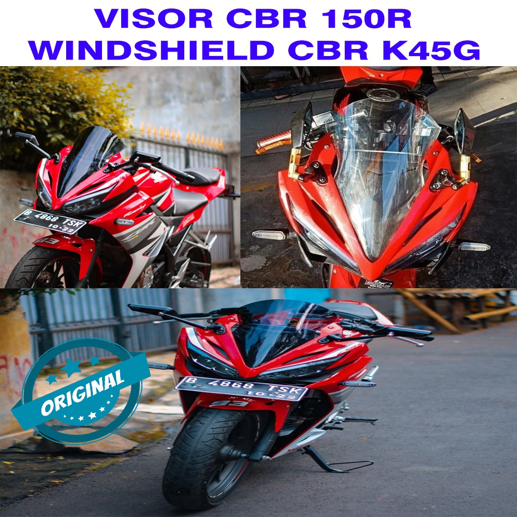 VISOR CBR 150R WINDSHIELD CBR K45G กระจก CBR150R WINGLET CBR