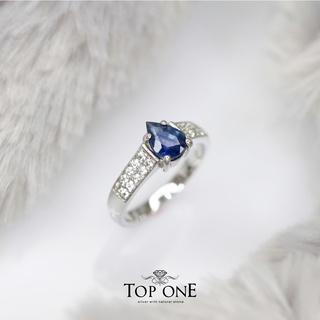 Top1Jewelry แหวนเงินแท้925 พลอย Sapphire แท้