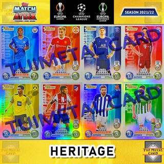 MATCH ATTAX 2021/22 UEFA CHAMPIONS LEAGUE: HERITAGE การ์ดสะสมฟุตบอล Football Trading Card