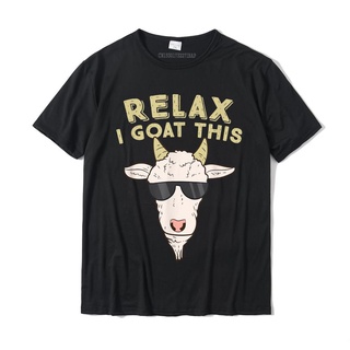 เสื้อยืดวินเทจเสื้อยืดผ้าฝ้าย พิมพ์ลายการ์ตูนแพะ I Goat This Funny Goat แฟชั่นฤดูร้อน สําหรับผู้ชายS-5XL