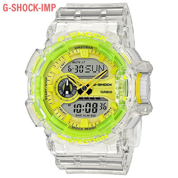 นาฬิกา G-SHOCK รุ่น GA-400SK-1A9DR ใสเขียว  ประกันcmg 1ปี  รุ่นใหม่ล่าสุด