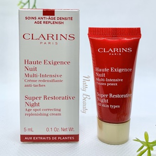 🔥แท้💯%🔥ฉลากไทย 5ml.ผลิตปี64-65 CLARINS Super Restorative Night Cream