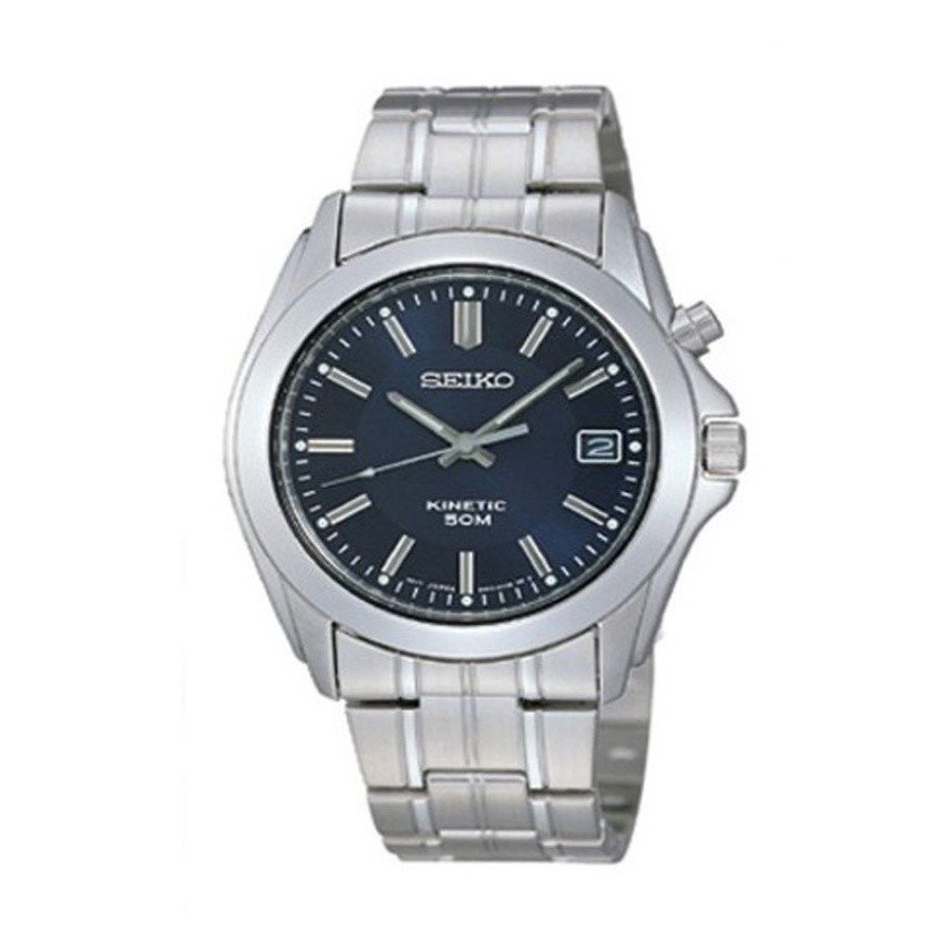 Seiko Kinetic นาฬิกาข้อมือผู้ชาย สีเงิน สายสแตนเลสรุ่นSKA267P1