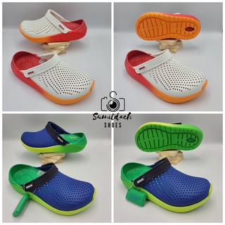 พร้อมส่ง !!! รองเท้าลำลองแฟชั่น (ทูโทน) สไตล์ Crocs LiteRide Clog (Unisex)