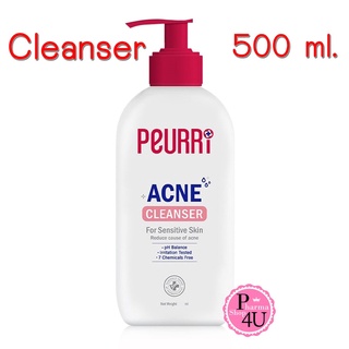 Peurri Clear All Acne Cleanser 500ml หัวปั๊ม เพียวรี ครีมล้างหน้า เคลียร์ทุกสิวด้วย เจลล้างหน้าสำหรับผู้มีปัญหาสิว