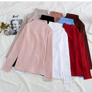 SUNDAY2020🎀 เสื้อยืดแขนยาวคอเต่า ผ้าดี นิ่มใส่สบาย โคตรคุ้ม