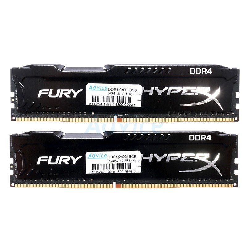 RAM DDR4(2400) 8GB (4GBX2) Kingston Hyper-X (424C15FB) 'Ingram/Synnex'