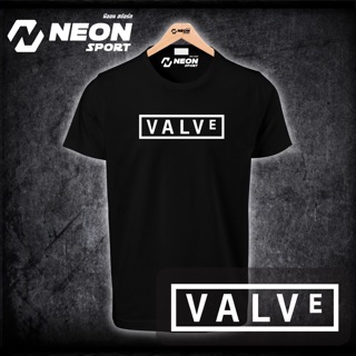 เสื้อยืดสีดำ สกรีนVALVE