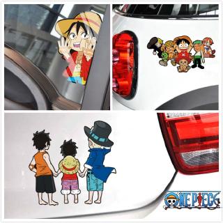 🔥One Piece Luffy Zoro Car Sticker Decals Waterproof Funny Window Door Sticker Motorcycle Sticker Auto Car Accessories