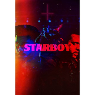 โปสเตอร์ The Weeknd เดอะวีกเอนด์ Poster แร็ปเปอร์ Rapper Hiphop ฮิปฮอป โปสเตอร์ รูปภาพ Hip hop Music ตกแต่งบ้าน ของขวัญ