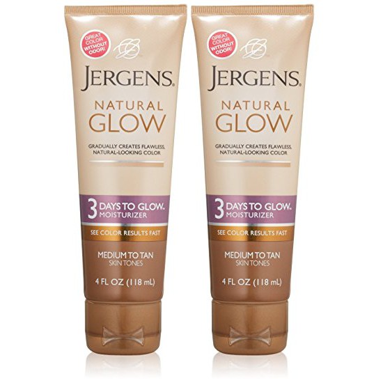 Jergens Natural Glow 3 Days to Glow Moisturizer สี Medium to tan