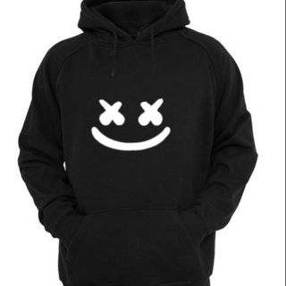 เสื้อฮุ้ดสีดำ marshmello