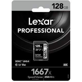 Lexar 128GB SDXC Professional 1667x (250MB/s)