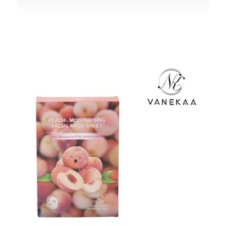 Vanekaa Peach Moisturising Facial Mask Sheet  วานีก้า พีช มอยซ์เจอร์ไรซิ่ง เฟเซียล มาส์ก ซีท