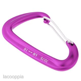 [LACOOPPIA] 16KN Lightweight Wire Gate Aluminum Carabiner Hook Rock Climbing   Clip