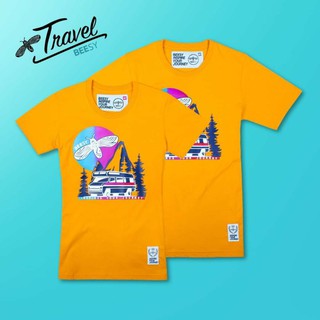 Beesy® เสื้อยืด ช/ญ รุ่น Travel สีเหลือง (ราคาต่อตัว)