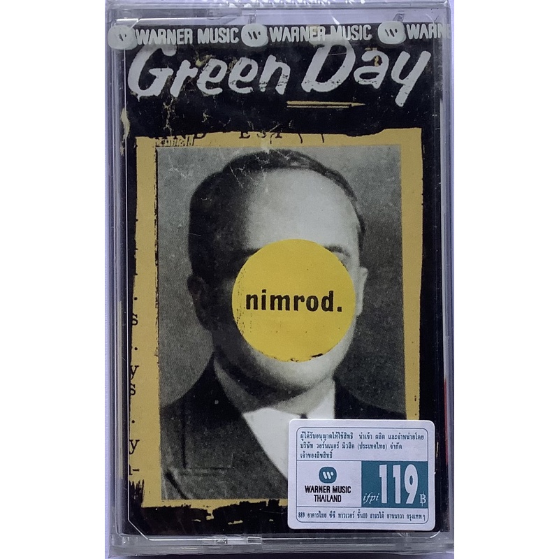 Cassette Tape เทปคาสเซ็ตเพลง Green Day Nimrod ลิขสิทธิ์ ซีล