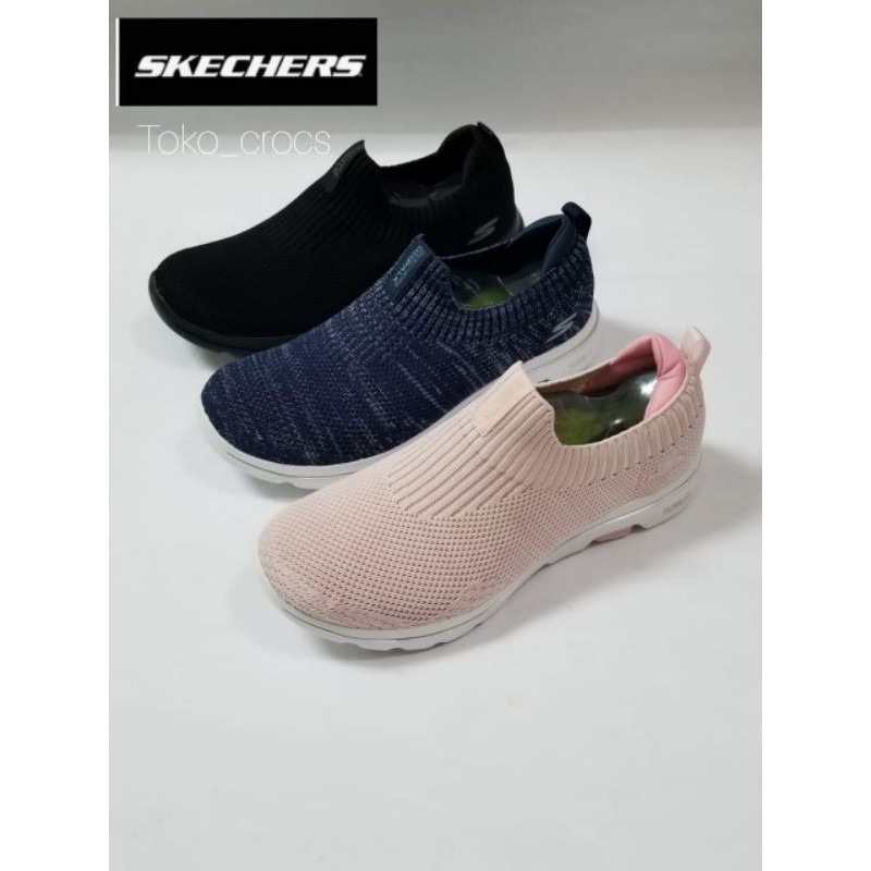 Skechers Go walk 5 Sparkly Womens Shoes / Skechers womens go walk 5