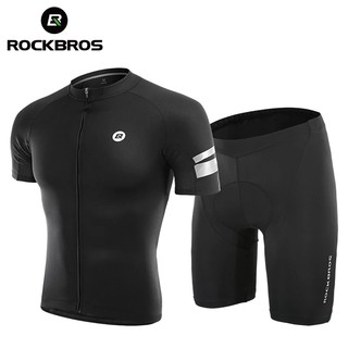 ROCKBROS Men Women T-shirt MTB Road Bike Breathable Cycling Clothes Bicycle Equipment Jersey Shorts Summer Cycling