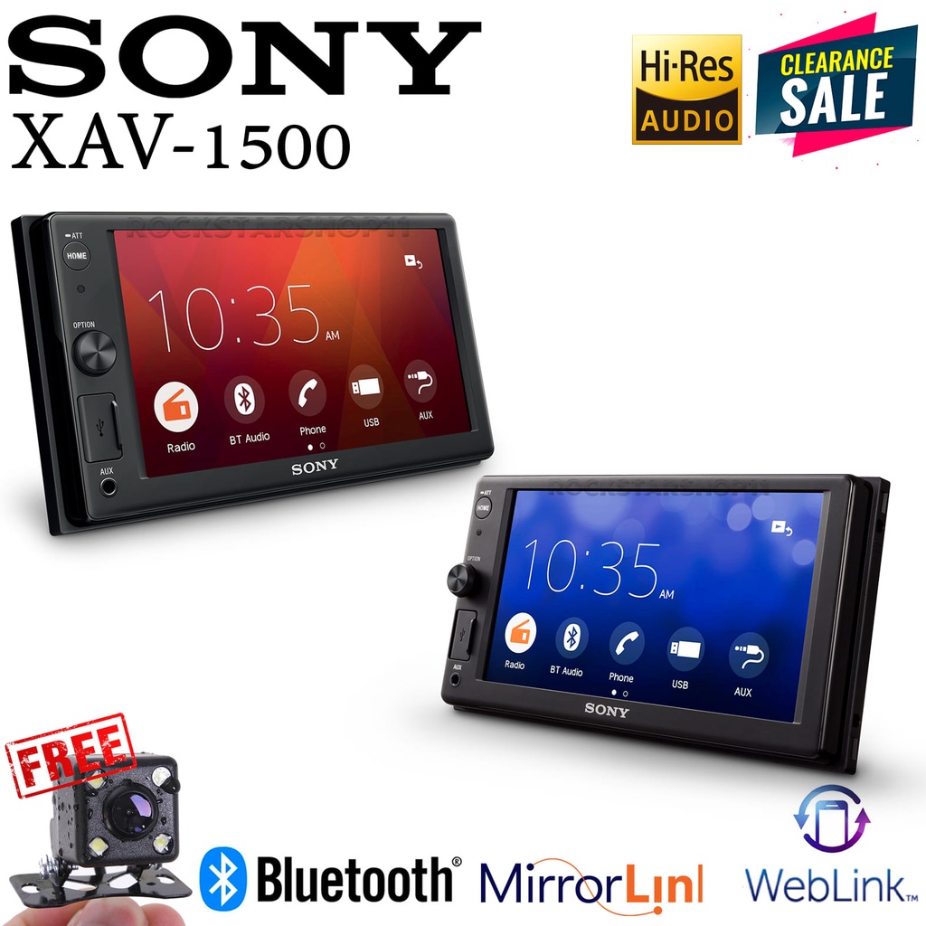 วิทยุติดรถยนต์ เครื่องเสียงติดรถยนต์ 2 Din จอติดรถยนต์ 7 นิ่ว Sony Xav-1500  พร้อมกล้องถอยหลัง รับประกันศูนย์ไทย 2 ปีเต็ม | Shopee Thailand