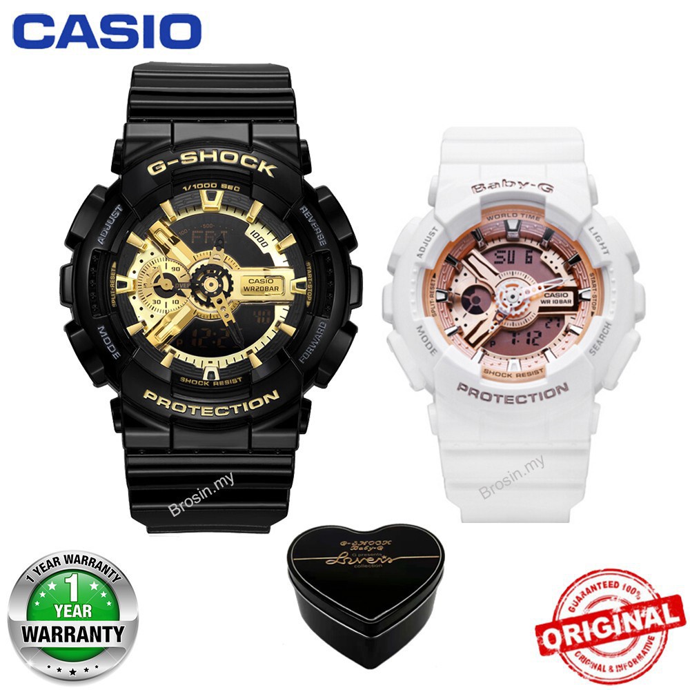 Casio G-Shock Baby-G GA110 BA110 นาฬิกาข้อมือ สําหรับผู้ชาย ผู้หญิง GA-110GB-1A BA-110-7A1