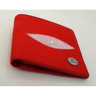 กระเป๋าสตางค์ใบสั้นรุ่นใหม่ หนังปลากระเบนแท้ Genuine wallet stingray wallet