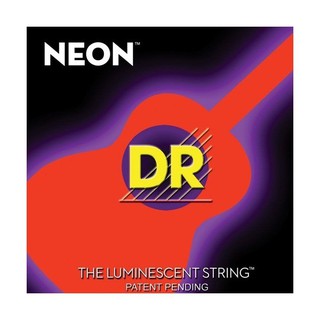 สายกีต้าร์โปร่ง DR Strings แบบเคลือบเรืองแสง รุ่น NOA-12 - สีส้ม