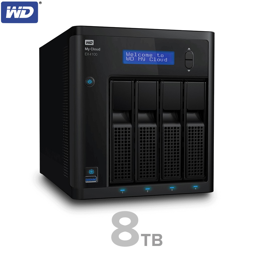 WD My Cloud Expert Series EX4100 ความจุ 8TB อุปกรณ์จัดเก็บข้อมูลบนเครือข่าย NAS HDD Harddisk (WDBWZE