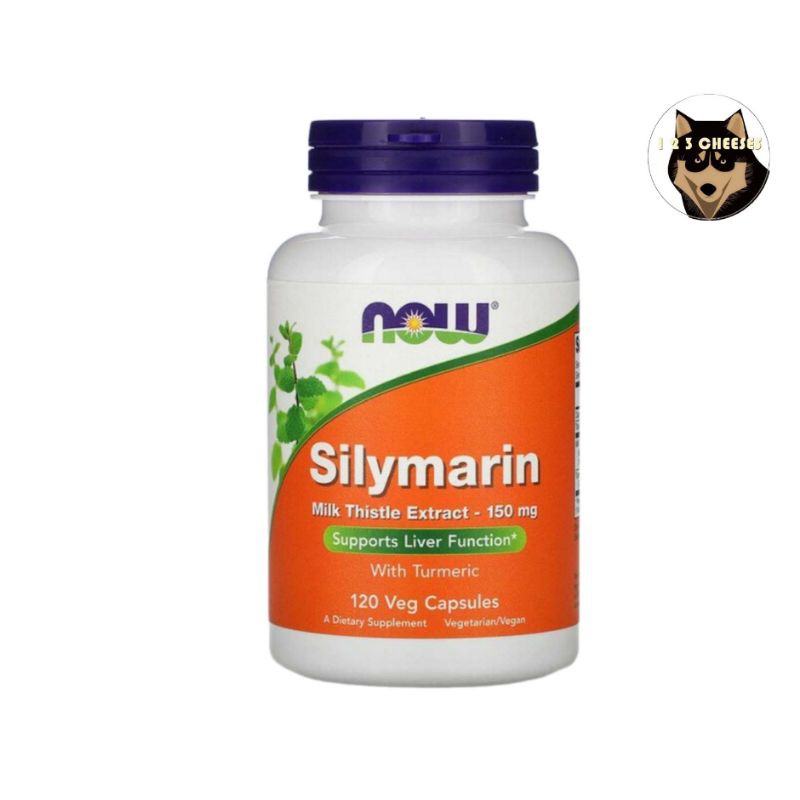 พร้อมส่ง หมดอายุ 10/2024 Silymarin, Milk Thistle Extract, 150 mg, 120 Veg Capsules บำรุงตับ ดีท็อกซ์ แบรนด์ Now foods