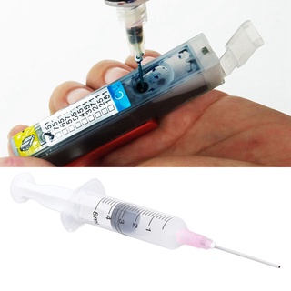 Ink Filling Syringe PP Plastic Syringes for Scientific Labs Liquids Refilling Measuring 5ml