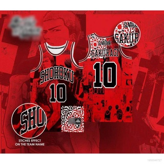 เสื้อกีฬาบาสเก็ตบอล NBA SLUMDUNK SHOHOKU SAKURAGI HG Jersey ขนาดใหญ่ สําหรับผู้ชาย และผู้หญิง