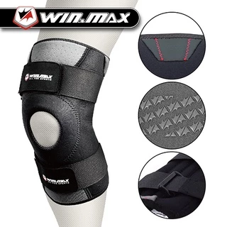 Winmax (พร้อมส่ง) สนับเข่า Neoprene Elastic Open Patella สนับเข่าแบบปรับได้ สนับเข่าแบบสปอร์ต 1 ชิ้น