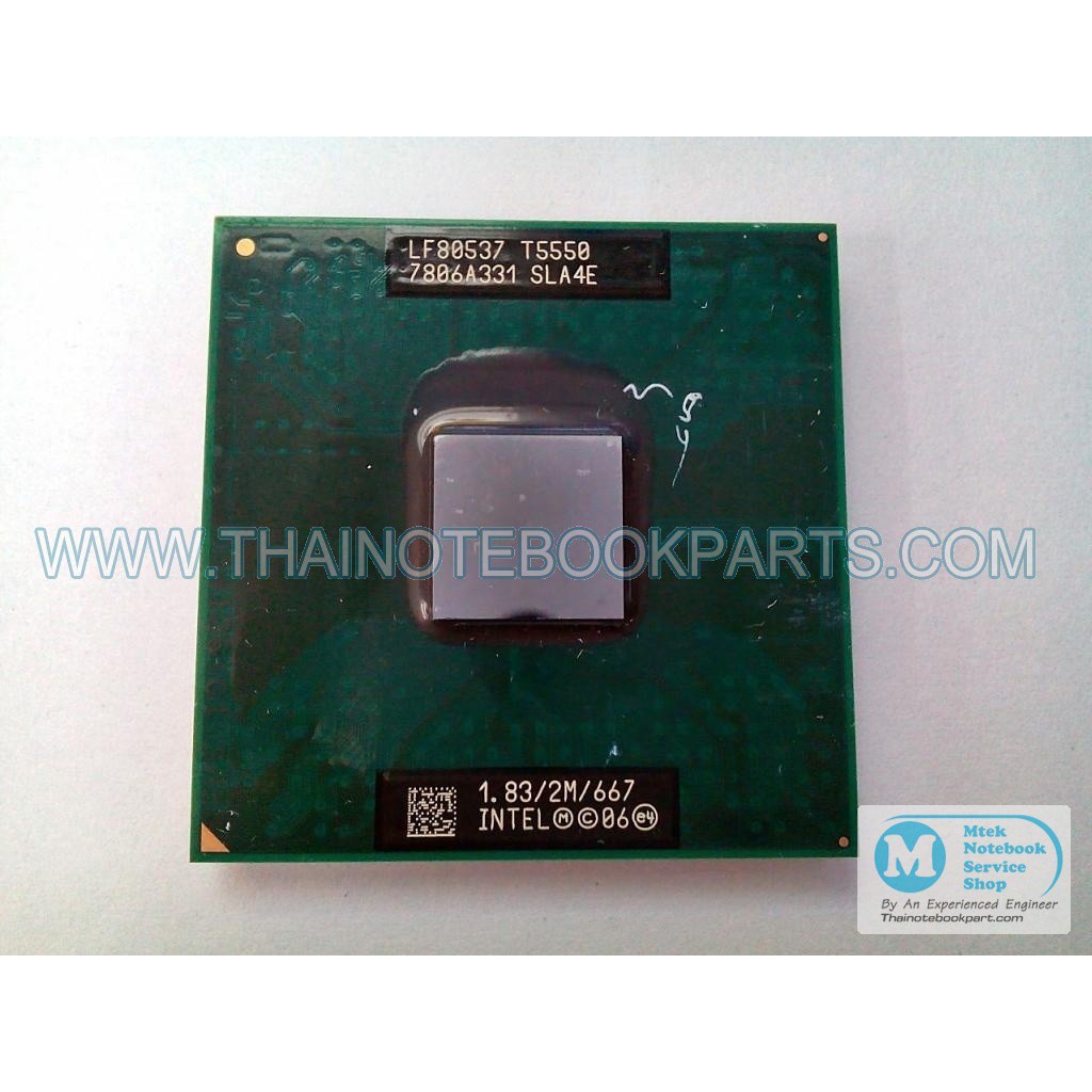 CPU Intel Dual Core DUO Mobile T5550 1,83/2M/667 SLA4E processore socket 478(สินค้ามือสอง) ราคาชิ้นล