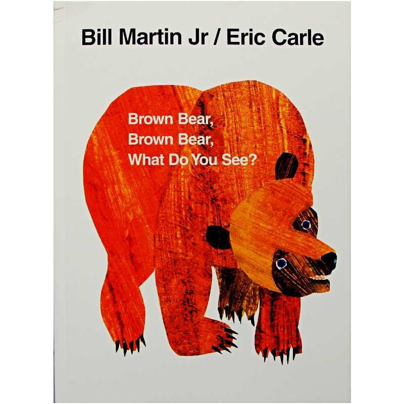 หนังสือภาษาอังกฤษสำหรับเด็ก Brown Bear What Do You See? Paperback Educational English Picture Book