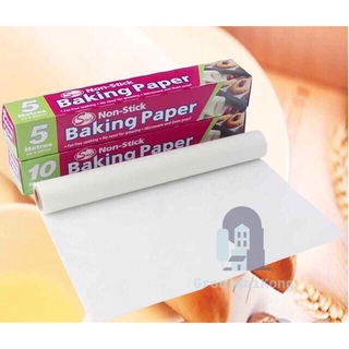 กระดาษไขรองอบ อุปกรณ์เบเกอรี่ กระดาษไข BAKING PAPER แผ่นรองอบขนม 5เมตร 10 เมตร 🐳 gk99