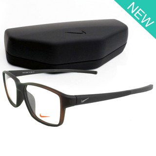 NIKE แว่นตา รุ่น 9036 C-8 สีน้ำตาล กรอบแว่นตา กรอบเต็ม ขาข้อต่อ วัสดุ สแตนเลส สตีล Eyewear Top Glasses