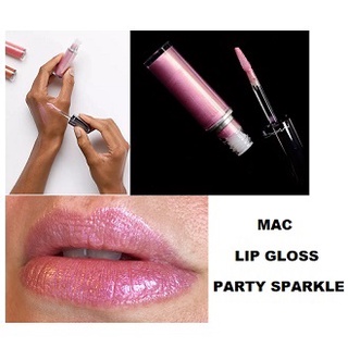 ของแท้ พร้อมส่ง !! ลิปกลอส MAC GRAND ILLUSION GLOSSY LIQUID FULL SIZE NO.PARTY SPARKLE MUF.2019 NO BOX