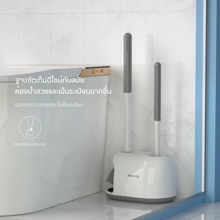 Randy ที่ปั๊มชักโครก ยางปั๊ม 2IN1 แปรงขัดส้วม ตกแต่งได้ แปรงล้างห้องน้ำ ไม้ขัดส้วม แปรงขัดห้องน้ำ ที่ขัดห้อง