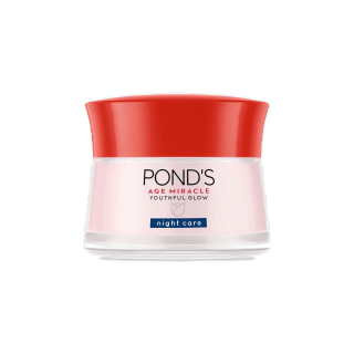 โปรโมชั่น : Ponds พอนด์ส เอจ มิราเคิล ครีมบำรุงหน้า สำหรับกลางคืน ลดเลือนริ้วรอย 45 ก.