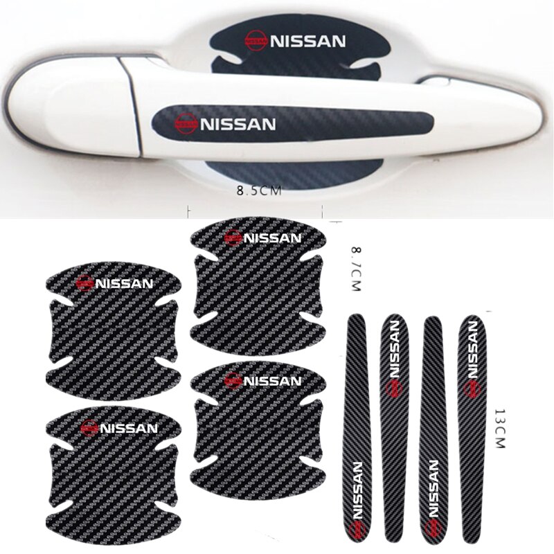 ฝาครอบมือจับประตู อุปกรณ์เสริม สําหรับ Nissan Versa Kicks March Tida Sentra Livina Gtr Skyline จํานวน 8 ชิ้น