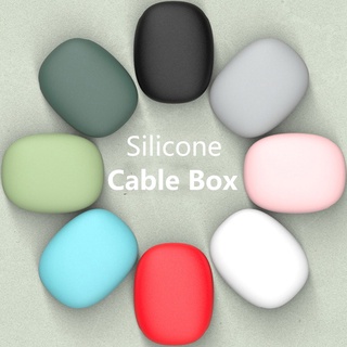 Multifunction Universal Silicone Data Cable Earphone Storage Box Organizer Charger accessories Wireless earphone box