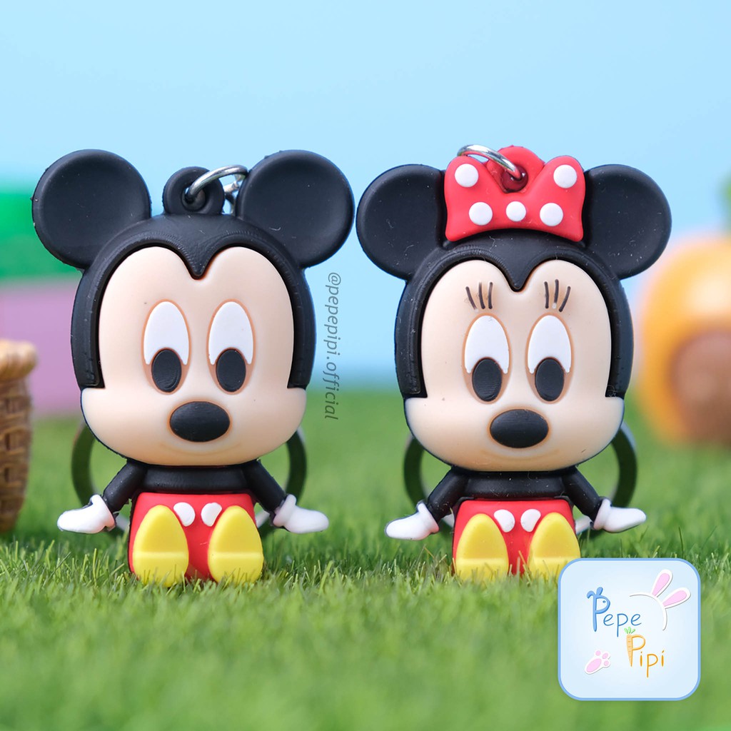 GANTUNGAN Mickey Minnie Mouse พวงกุญแจแขวนพวงกุญแจตกแต่ง Mickey Mouse กระเป๋าอุปกรณ์เสริม Mini
