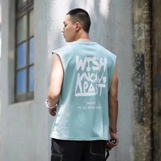 no 1 shop เสื้อกั๊กชายอินแทรน์ฤดูร้อนบางเสื้อผ้าฝ้าย